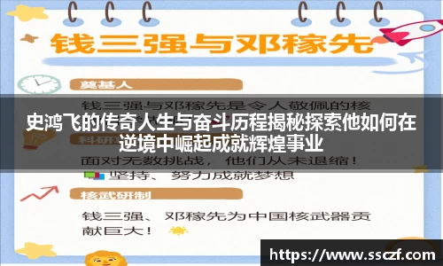 史鸿飞的传奇人生与奋斗历程揭秘探索他如何在逆境中崛起成就辉煌事业